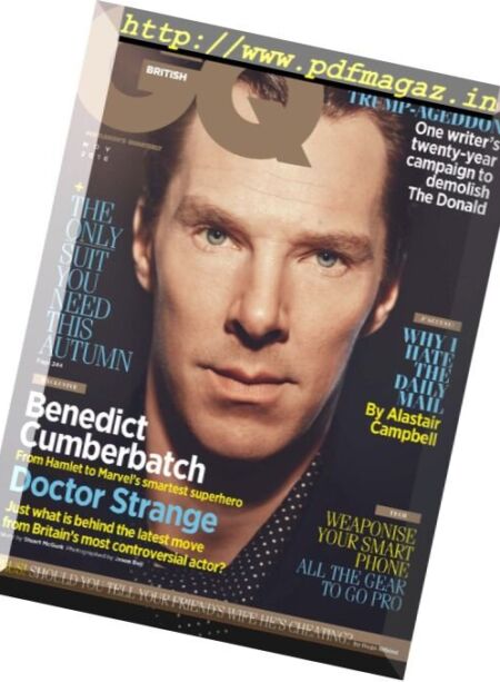 GQ UK – November 2016 Cover