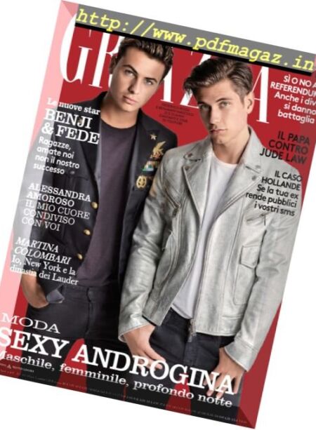 Grazia Italia – 26 Ottobre 2016 Cover