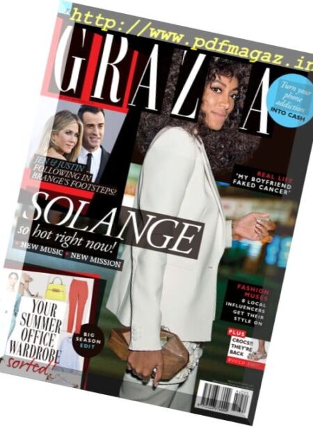 Grazia South Africa – 12 October 2016 Cover