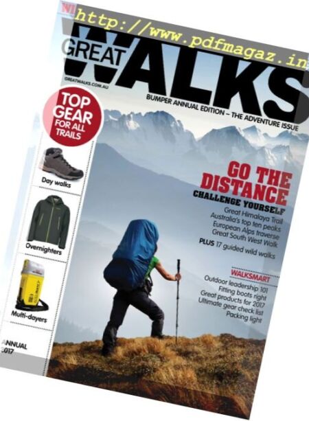 Great Walks – Annual 2016 Cover