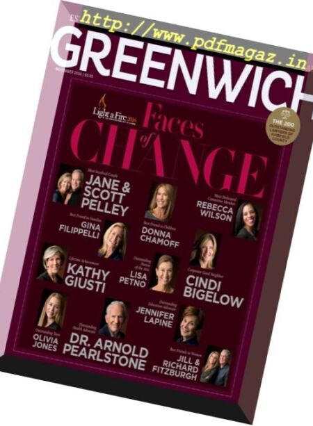 Greenwich Magazine – November 2016 Cover