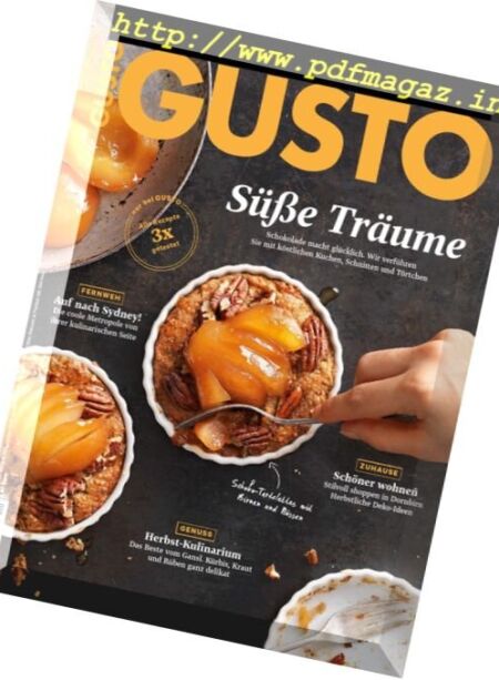 Gusto – November 2016 Cover