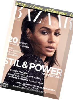 Harper’s Bazaar Germany – November 2016