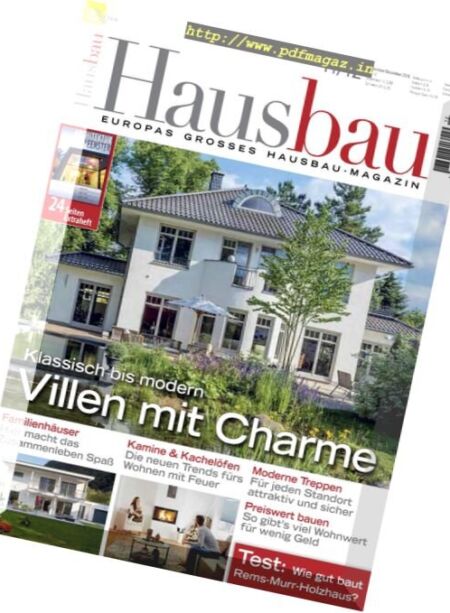 Hausbau – November-Dezember 2016 Cover
