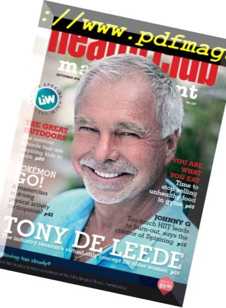 Health Club Management – September 2016 Cover