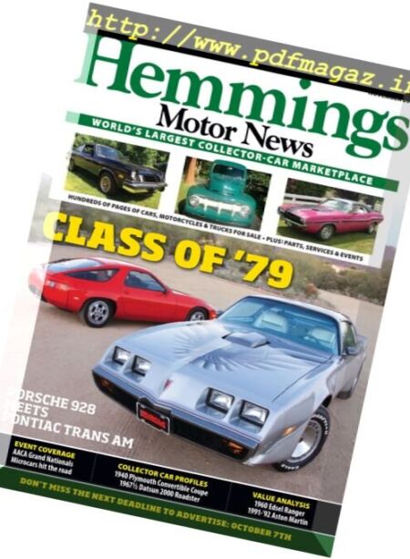 Hemmings Motor News – November 2016 Cover