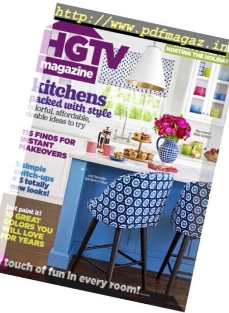 HGTV Magazine – November 2016 Cover