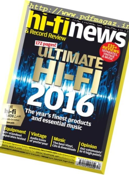 Hi-Fi News – Yearbook 2016 Cover
