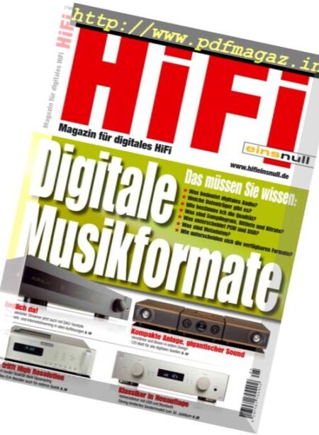 Hifi Einsnull – November-Dezember 2016 Cover