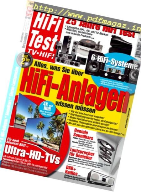 Hifi Test – November-Dezember 2016 Cover