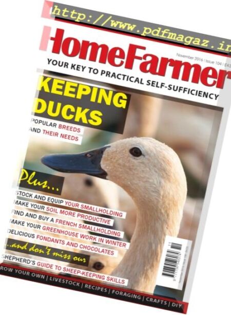Home Farmer Magazine – November 2016 Cover
