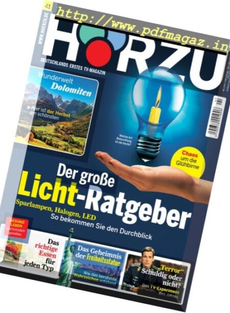 Horzu – 7 Oktober 2016 Cover