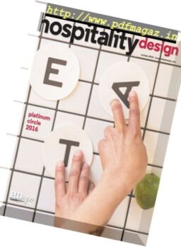 Hospitality Design – October 2016