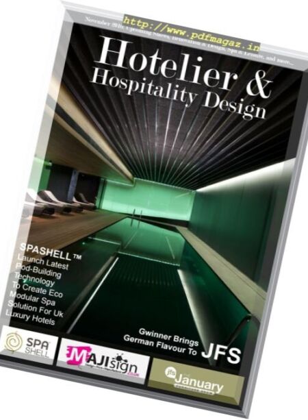 Hotelier & Hospitality Design – November 2016 Cover
