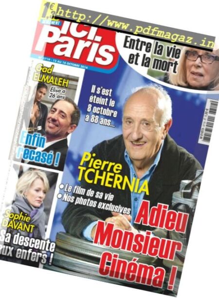 Ici Paris – 12 au 18 Octobre 2016 Cover