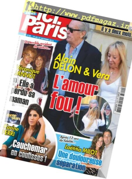 Ici Paris – 19 au 25 Octobre 2016 Cover