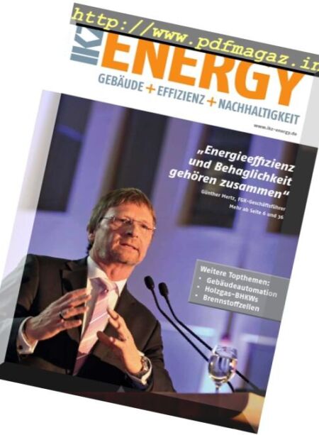 IKZ Energy – Oktober 2016 Cover