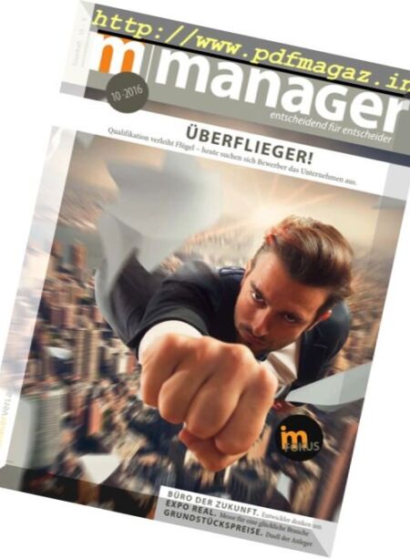 Immobilienmanager – Nr.10 2016 Cover