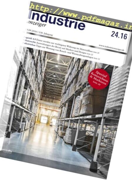 Industrie Anzeiger – Nr.24, 2016 Cover