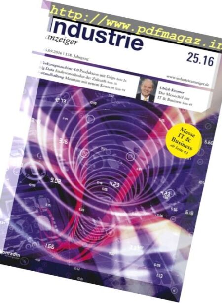 Industrie Anzeiger – Nr.25, 2016 Cover