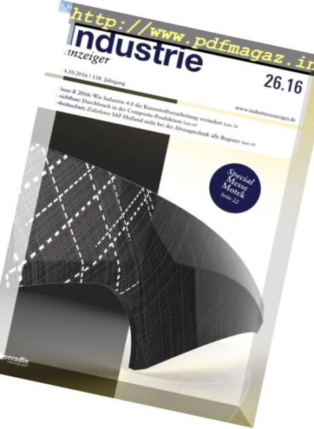 Industrie Anzeiger – Nr.26, 2016 Cover