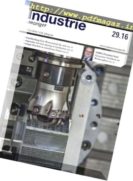 Industrie Anzeiger – Nr.29, 2016 Cover