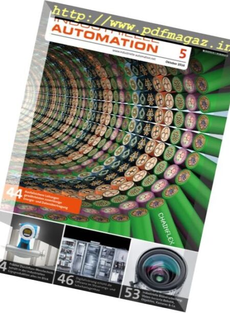 Industrielle Automation – Oktober 2016 Cover
