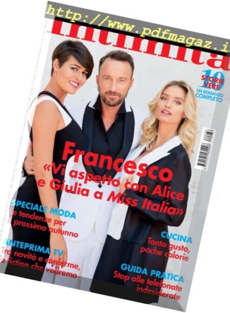 Intimita – 14 Settembre 2016 Cover