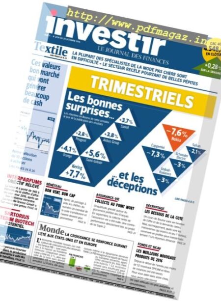 investir – 29 Octobre 2016 Cover