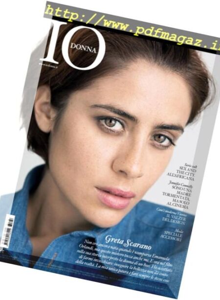 Io Donna del Corriere della Sera – 1 Ottobre 2016 Cover