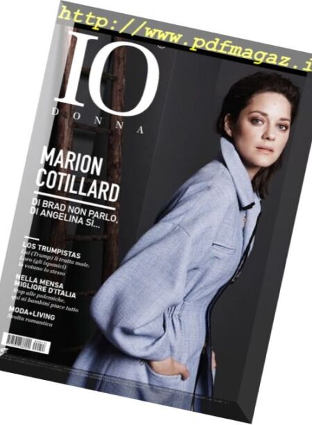 Io Donna del Corriere della Sera – 15 Ottobre 2016 Cover