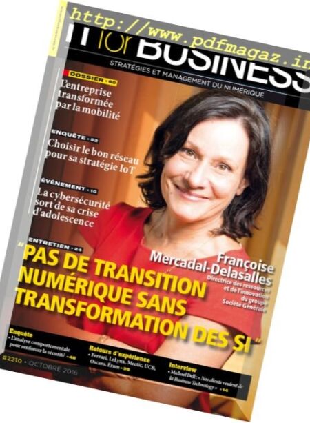 IT for Business – Octobre 2016 Cover