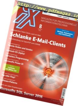 iX Magazin – August 2016