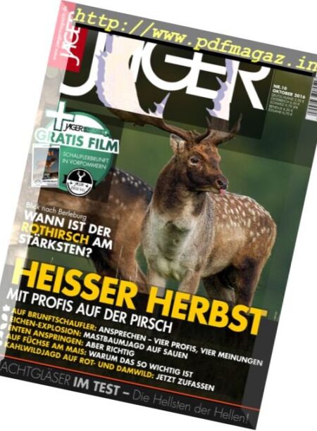 Jager – Oktober 2016 Cover