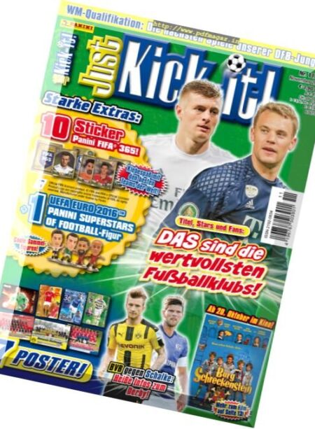 Just Kick-it! – November 2016 Cover
