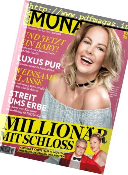 Karntner Monat – Oktober 2016 Cover