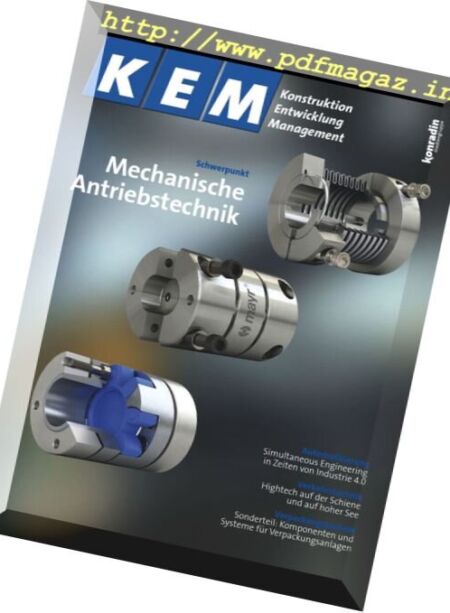 Konstruktion Entwicklung Management – Nr.9, 2016 Cover