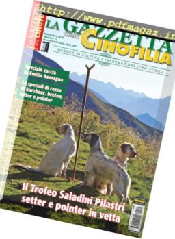 La Gazzetta Della Cinofilia Venatoria – Novembre 2016