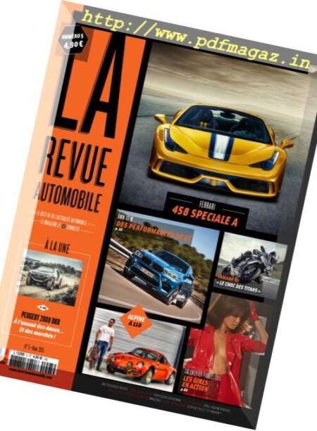 La Revue Automobile – Hiver 2015 Cover