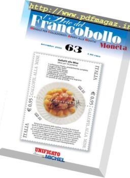 l’Arte del Francobollo – Novembre 2016