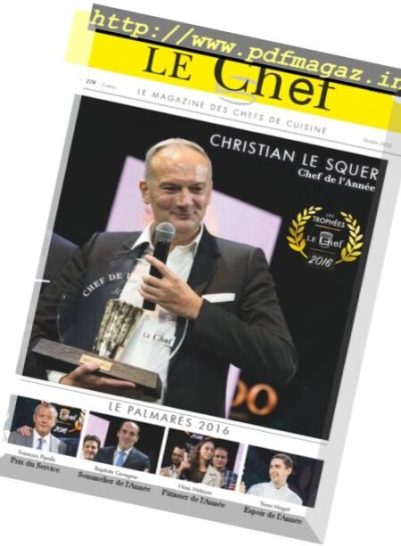 Le Chef – Octobre 2016 Cover
