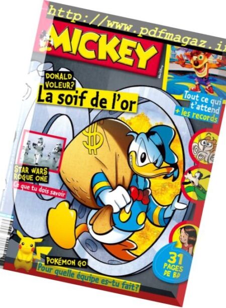 Le Journal de Mickey – 28 Septembre 2016 Cover