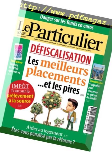 Le Particulier – Novembre 2016 Cover