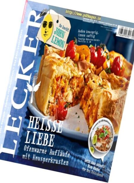 Lecker – November 2016 Cover