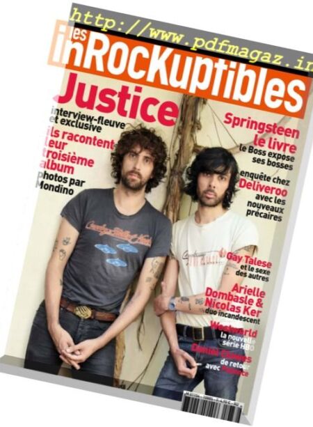 Les Inrockuptibles – 5 au 11 Octobre 2016 Cover