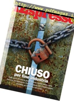 L’Espresso – 16 Ottobre 2016