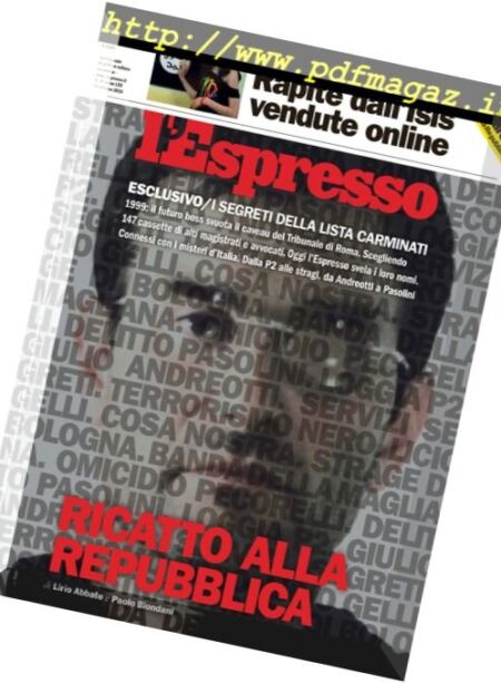 L’Espresso – 23 Ottobre 2016 Cover
