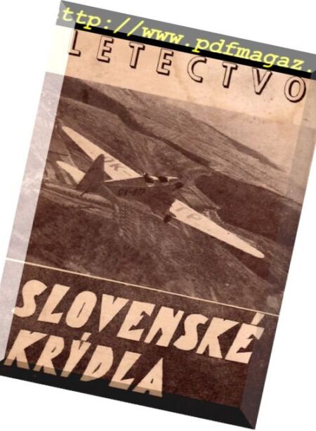 Letectvo Slovenske Krydla Cislo 5 1940 Cover