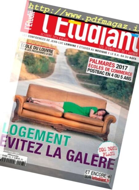 L’Etudiant – Octobre 2016 Cover