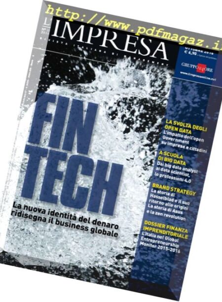 L’impresa – Ottobre 2016 Cover